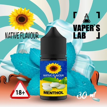 Фото солевая жидкость native flavour menthol 30 ml