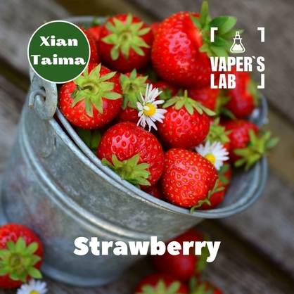 Фото, Відеоогляди на Преміум ароматизатори для електронних сигарет Xi'an Taima "Strawberry" (Полуниця) 