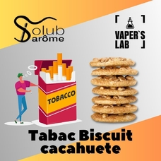 Ароматизатори для сольового нікотину Натуральні ароматизатори для вейпа Solub Arome "Tabac Biscuit cacahuete" (Тютюн та арахісове печиво)