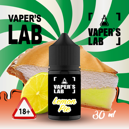 Фото, Видео солевая жижка Vaper's LAB Salt "Lemon pie" 30 ml