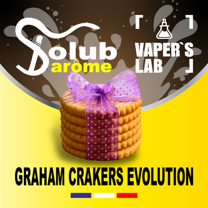 Фото, Видео, Ароматизатор для жижи Solub Arome "Graham Crakers evolution" (Крекерное печенье) 