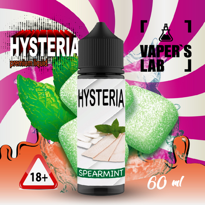 Фото заправки до вейпа hysteria spearmint 30 ml