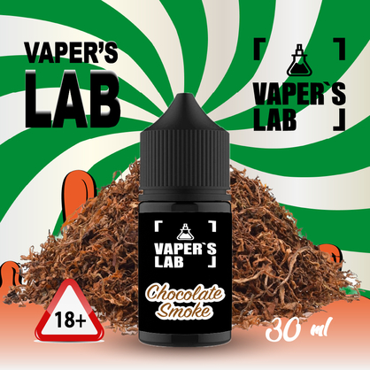 Фото, Видео на солевую жижу дешево Vaper's LAB Salt "Chocolate smoke" 30 ml