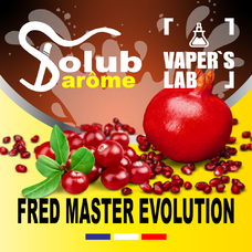 Ароматизатори для вейпа Solub Arome Fred master Evolution Гранат та журавлина