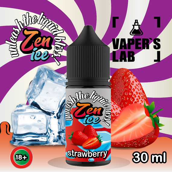 Отзывы  жидкость для под систем zen salt ice strawberry 30ml