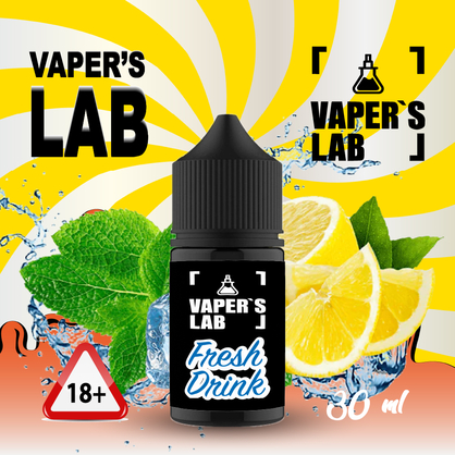 Фото, Відеоогляди Рідина Salt Vaper's LAB Salt Fresh drink 30 ml