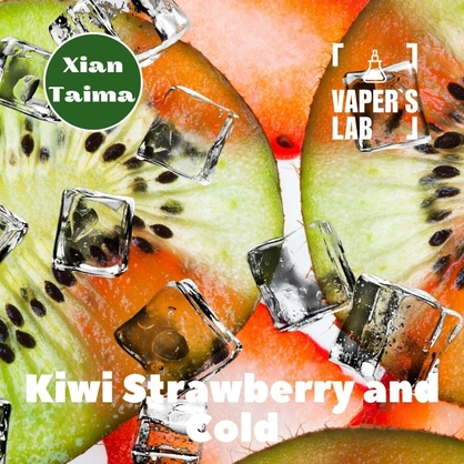 Фото, Відеоогляди на Аромки для вейпів Xi'an Taima "Kiwi Strawberry and Cold" (Ківі з полуницею та холодком) 