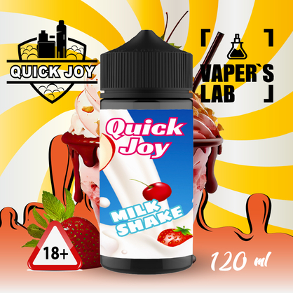 Фото, Відео на Рідини для вейпа Quick Joy Milk shake 120ml