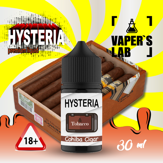 Отзывы  заправка до електронної сигарети hysteria cohiba cigar 30 ml