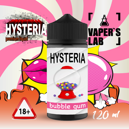 Фото жижа для вейпа без никотина купить hysteria bubblegum 100 ml