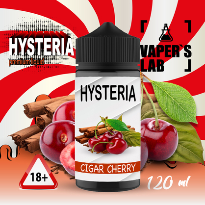 Фото купить жидкость для электронных сигарет hysteria cigar cherry 100 ml