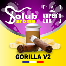 Ароматизаторы для солевого никотина   Solub Arome Gorilla V2 Банан какао и табак