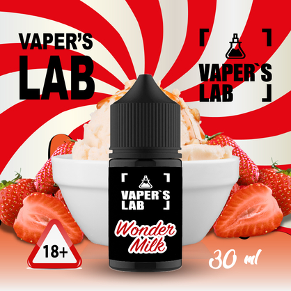 Фото, Видео на солевую жижу Vaper's LAB Salt "Wonder milk" 30 ml