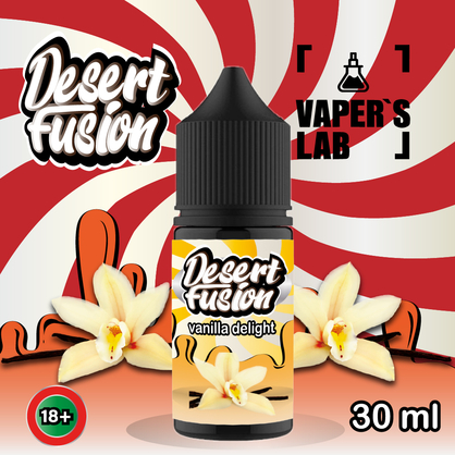 Фото жидкость для пода dessert fusion salt vanilla delight 30 ml