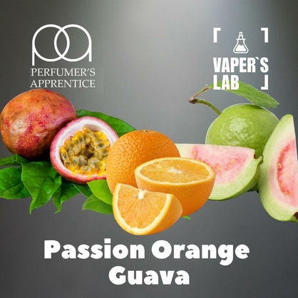 Фото, Видео, Аромки для вейпов TPA "Passion orange guava" (Маракуйя Апельсин Гуава) 