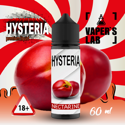 Фото заправка для вейпа без никотина hysteria nectarine 60 ml