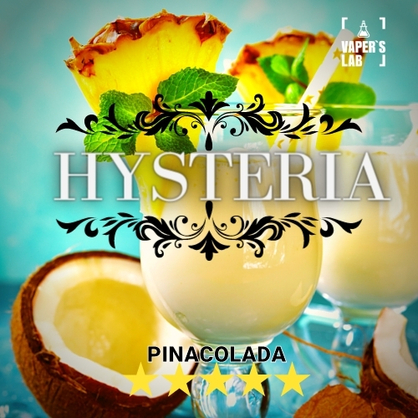 Фото, Видео на Заправки до вейпа Hysteria Pinacolada 30 ml