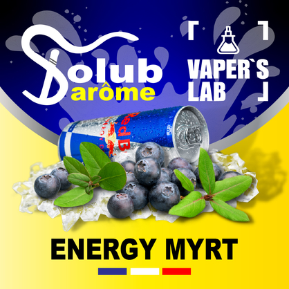 Фото, Видео, Ароматизаторы для вейпа Solub Arome "Energy Myrt" (Черничный энергетик) 