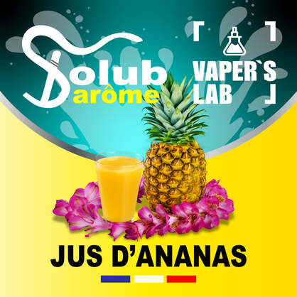 Фото, Видео, Ароматизатор для самозамеса Solub Arome "Jus d\'ananas" (Ананасовый сок) 