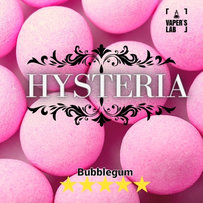 Фото рідина для вейпа без нікотину hysteria bubblegum 30 ml