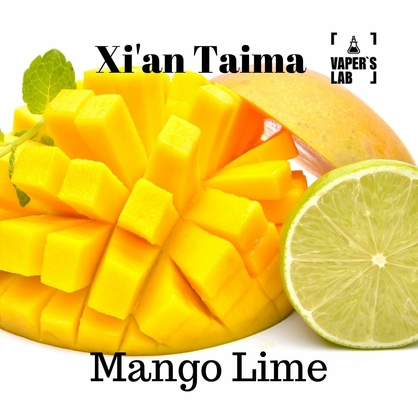 Фото, Видео, Ароматизаторы для вейпа Xi'an Taima "Mango Lime" (Манго лайм) 