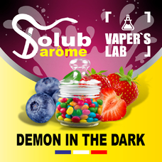 Премиум ароматизаторы для электронных сигарет Solub Arome Demon in the dark Черника клубника и жвачка