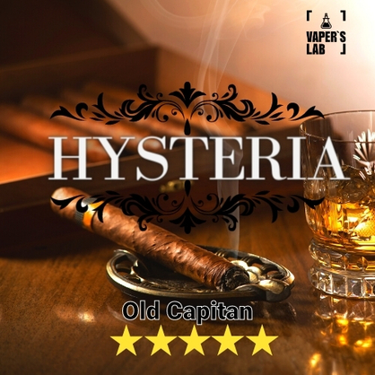 Фото, Видео на заправки для вейпа Hysteria Old Captain 30 ml