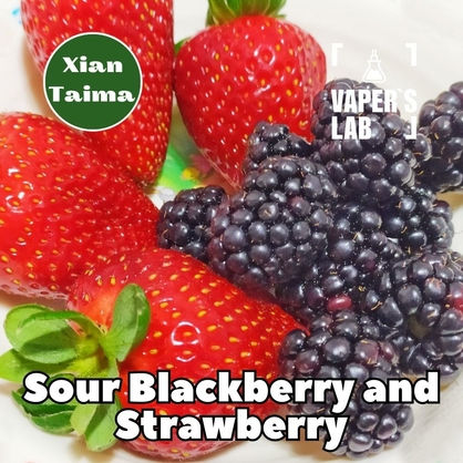 Фото, Видео, Ароматизатор для вейпа Xi'an Taima "Sour Blackberry and Strawberry" (Кислая ежевика и клубника) 