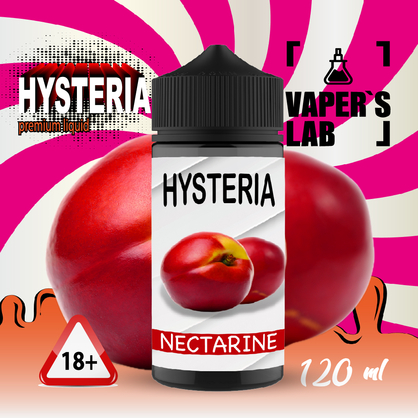 Фото заправки для вейпа hysteria nectarine 100 ml