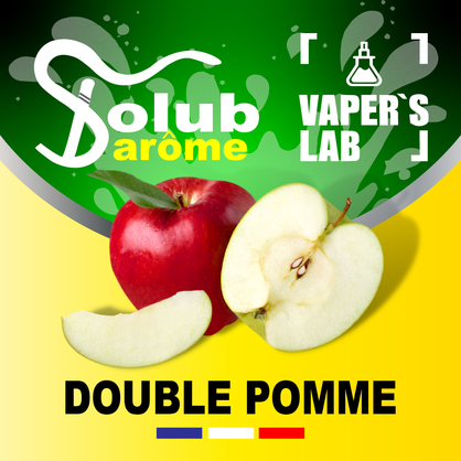 Фото, Видео, Ароматизаторы для жидкости вейпов Solub Arome "Double pomme" (Красное и зеленое яблоко) 