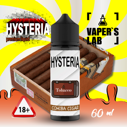 Фото жижа для вейпа hysteria cohiba cigar 30 ml