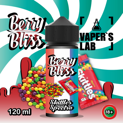 Фото жижки для вейпа berry bliss skittles spectra 120 мл (конфеты скитлс)