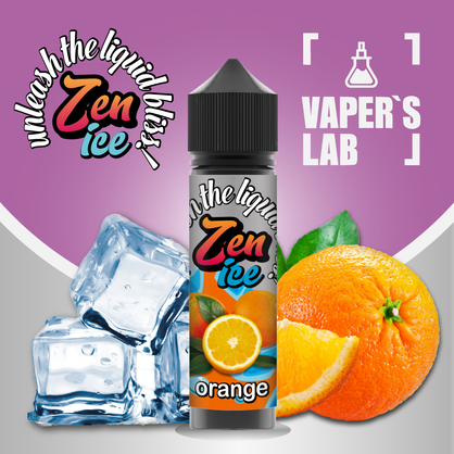 Фото рідини для вейпа zen ice orange