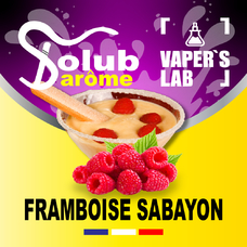 Ароматизатори для вейпа Solub Arome Framboise sabayon Малина з десертом