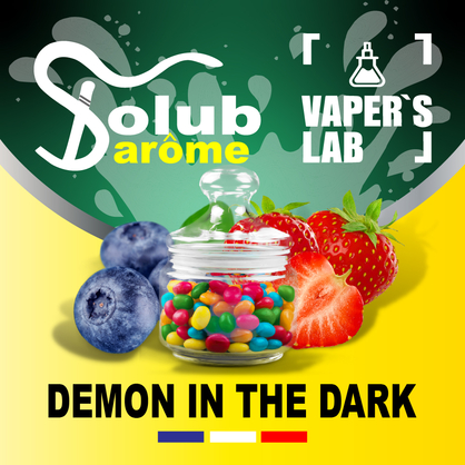 Фото, Видео, Арома для самозамеса Solub Arome "Demon in the dark" (Черника клубника и жвачка) 