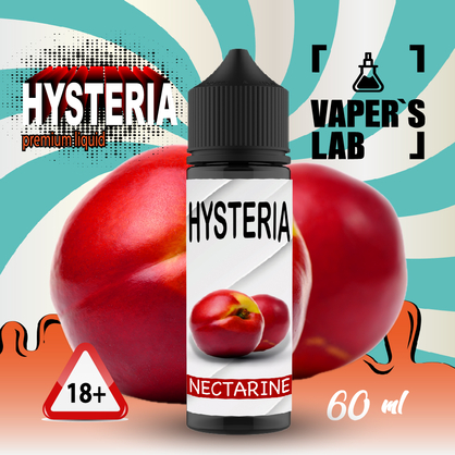 Фото заправка для вейпа без никотина hysteria nectarine 60 ml