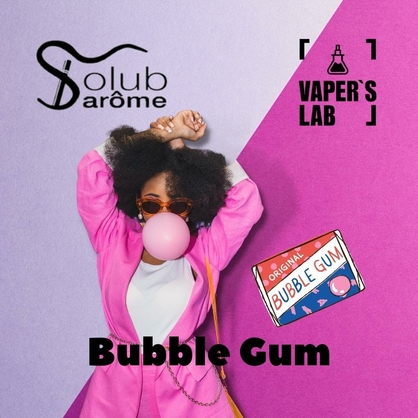 Фото, Видео, Ароматизатор для жижи Solub Arome "Bubble gum" (Жвачка) 