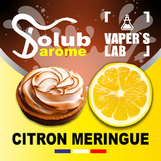 Преміум ароматизатори для електронних сигарет Solub Arome "Citron Meringué" (Лимон із зефіром)
