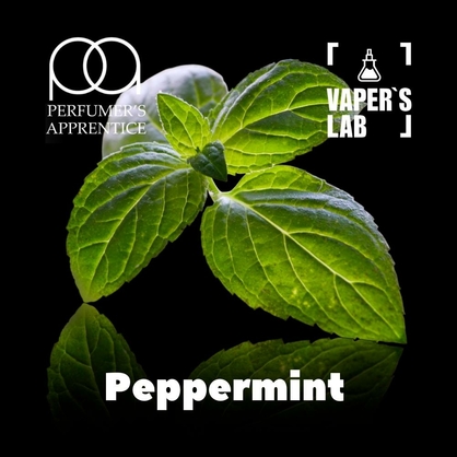 Фото, Відеоогляди на Натуральні ароматизатори для вейпа TPA "Peppermint" (Насичена м'ята) 