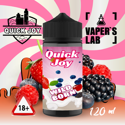 Фото, Відео на Заправки для вейпа Quick Joy Wild born 120ml