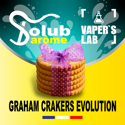 Фото, Видео, Ароматизатор для жижи Solub Arome "Graham Crakers evolution" (Крекерное печенье) 