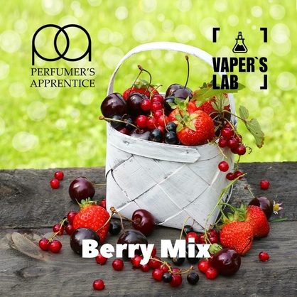 Фото, Відеоогляди на Натуральні ароматизатори для вейпа TPA "Berry mix" (Ягідний мікс) 