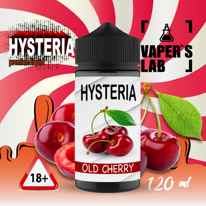 Фото жижа для вейпа купить hysteria old cherry 100 ml