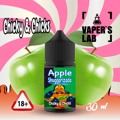 Фото, Відеоогляди Рідина Salt Chicky Salt Apple shuggarizada 30 ml