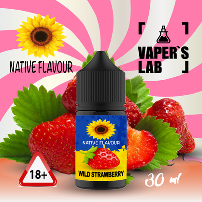 Фото жидкость для под систем native flavour wild strawberry 30 ml
