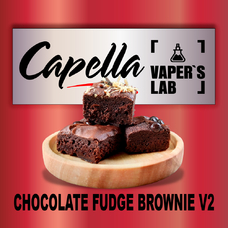 Аромка для вейпа Capella Flavors Chocolate Fudge Brownie V2 Шоколадний фудж