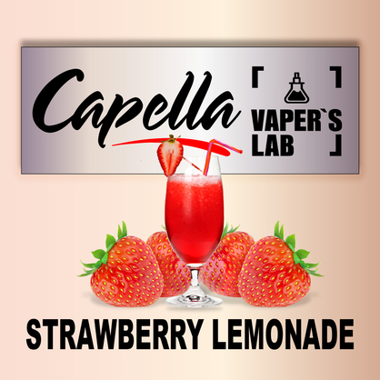 Фото на Aroma Capella Strawberry Lemonade Полуничний лимонад