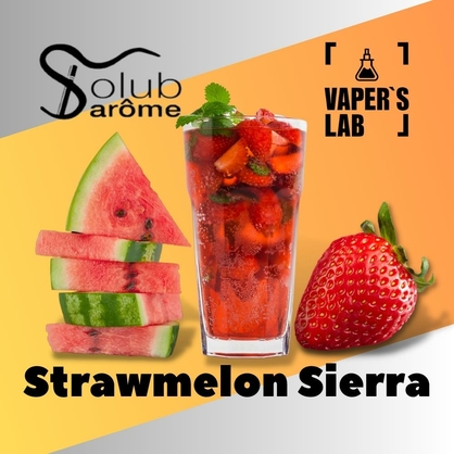 Фото, Відеоогляди на Преміум ароматизатор для електронних сигарет Solub Arome "Strawmelon Sierra" (Коктейль з кавуном та полуницею) 