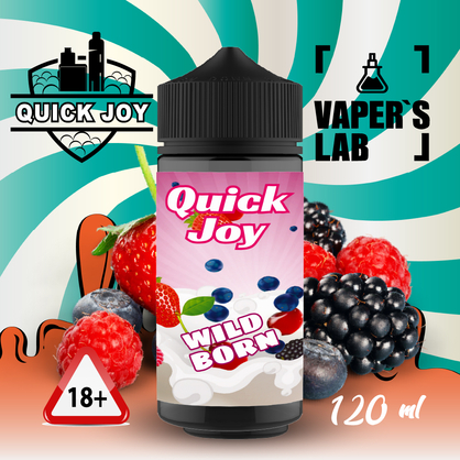 Фото, Відео на Заправки для вейпа Quick Joy Wild born 120ml