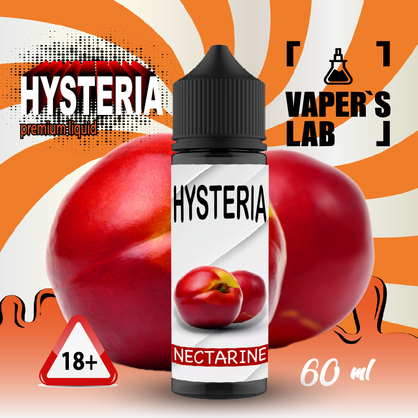 Фото заправка для вейпа без никотина hysteria nectarine 60 ml